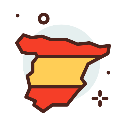 icone karte von spanien